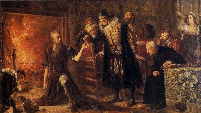 Alchemist Sendivogius., Jan Matejko